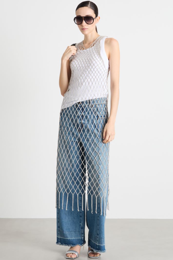 Mesh-knit dress Intrend