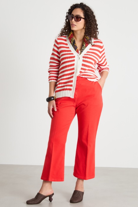 Boxy open-knit cardigan Intrend