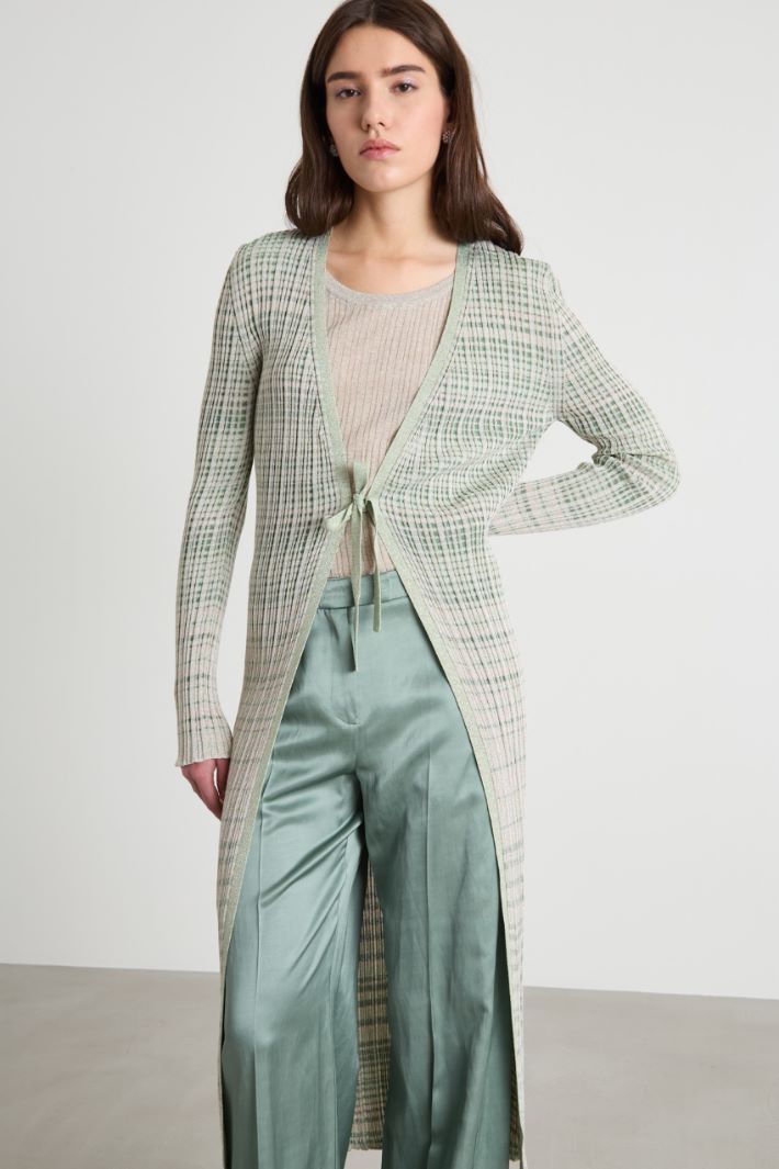 Longline fitted cardigan Intrend - 2