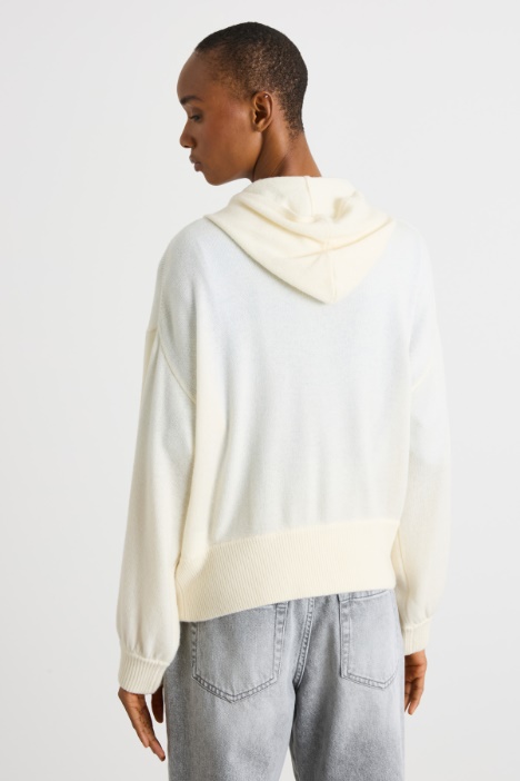 Cardigan con cappuccio