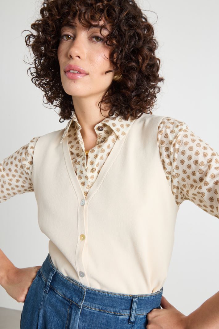 Knitted waistcoat Intrend - 3