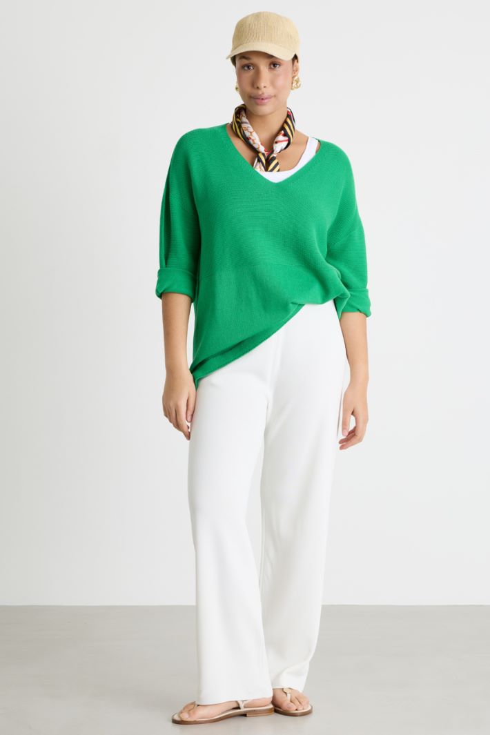 Maglia con scollo a V Intrend