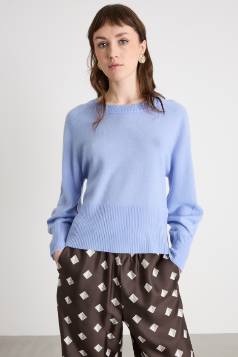 Maglia con fondo a costine Intrend