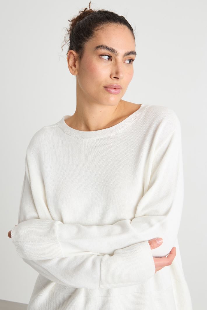 Round-neck cotton jumper Intrend - 3