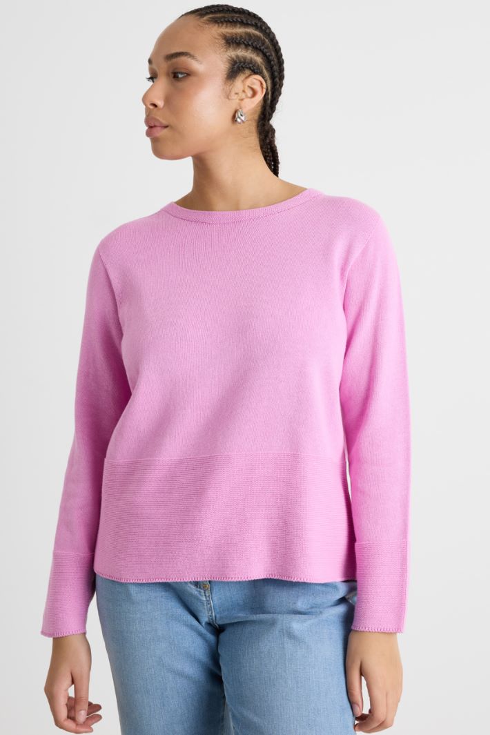 Round-neck cotton jumper Intrend - 2