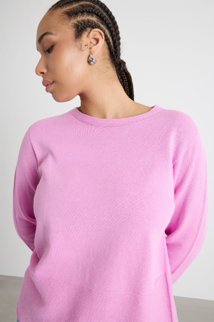 Round-neck cotton jumper Intrend - 3