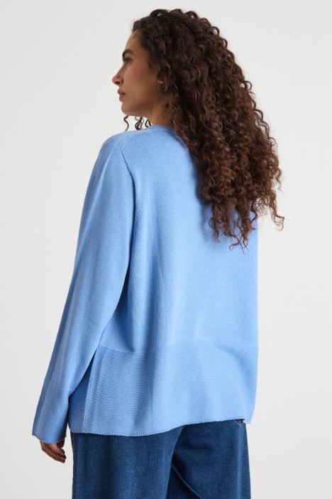 Jersey recto con cuello redondo