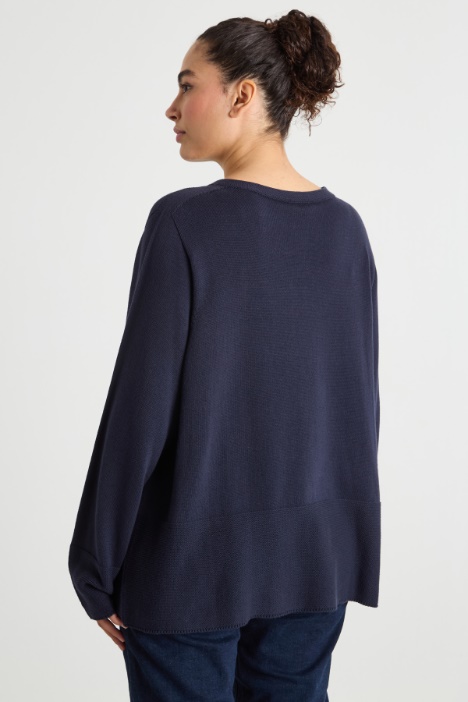 Maglia dritta con scollo tondo