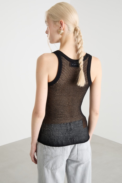 Canotta leggera con punto traforato