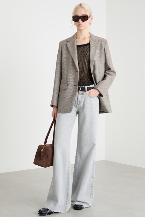 Lightweight pointelle-knit vest Intrend