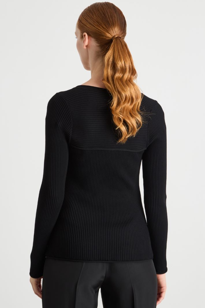 Square-Neck Knit Intrend - 4