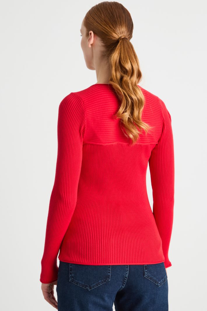 Square-Neck Knit Intrend - 4