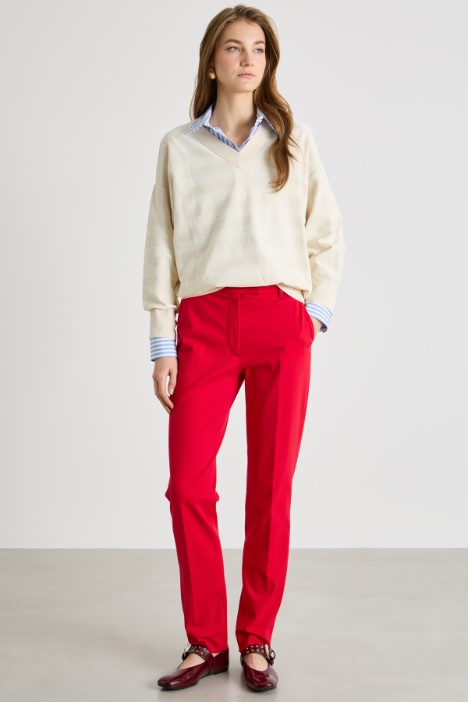 Relaxed-fit bouclé jumper Intrend