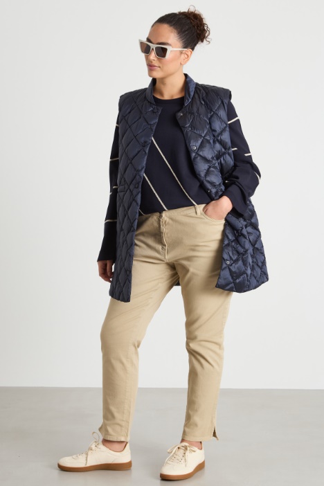 Oversized contrast-intarsia jumper Intrend