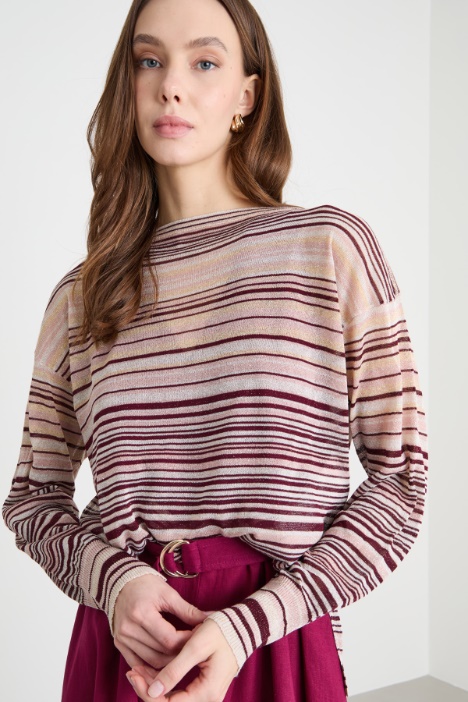 Maglia con maniche a spalla scesa