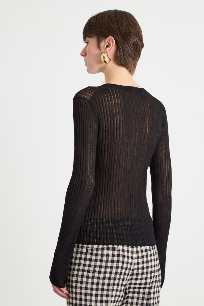Lightweight rib-knit jumper Intrend - 4
