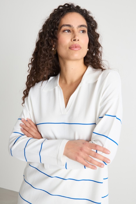 Maglia con colletto a polo