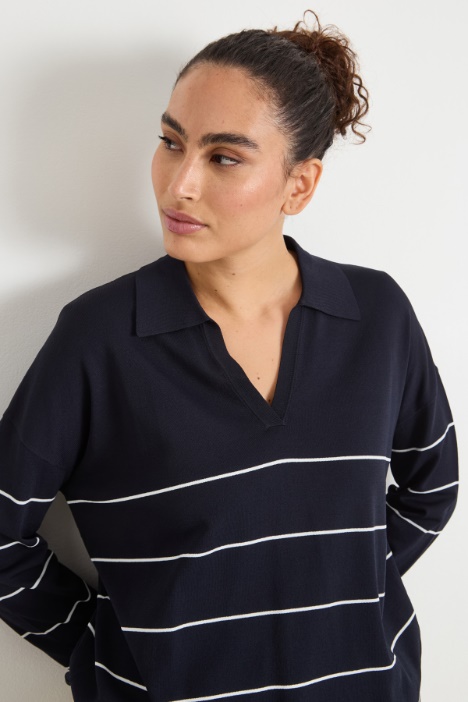 Maglia con colletto a polo