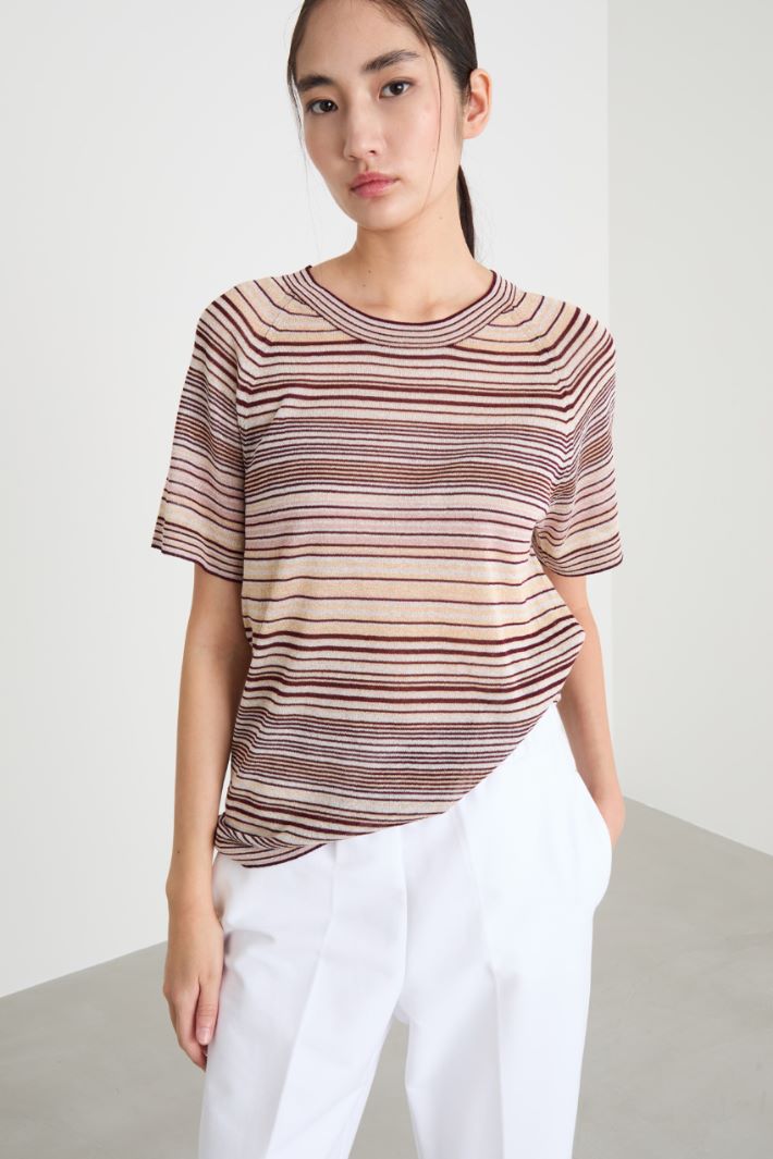 T-shirt in maglia Intrend - 2