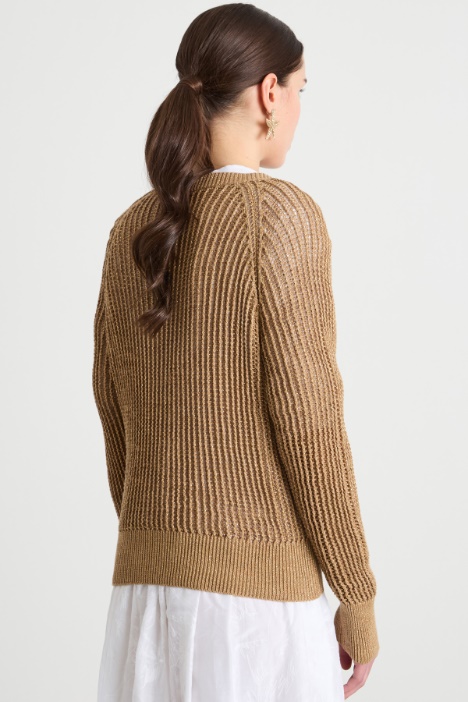 Maglia a costa traforata