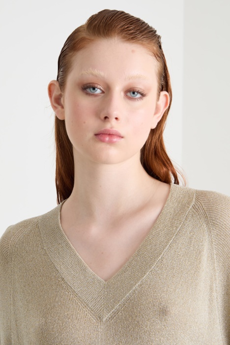 Maglia ampia laminata