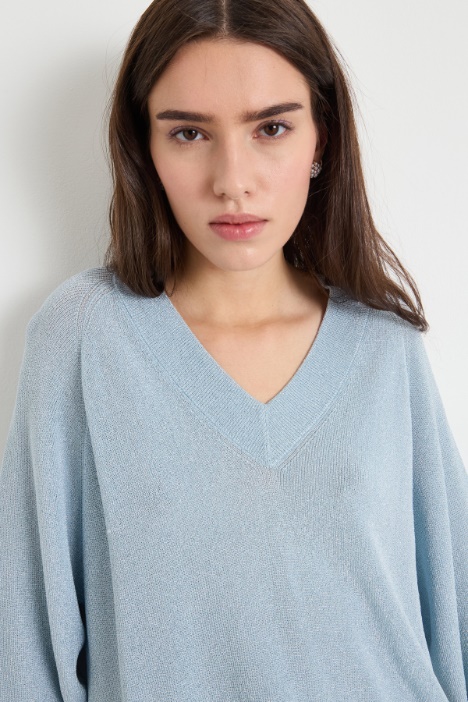 Maglia ampia laminata