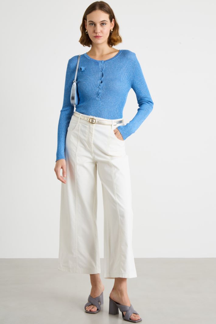 Maglia serafino laminata Intrend