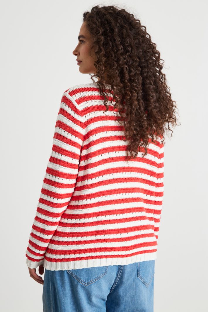 Maglia boxy traforata Intrend - 4