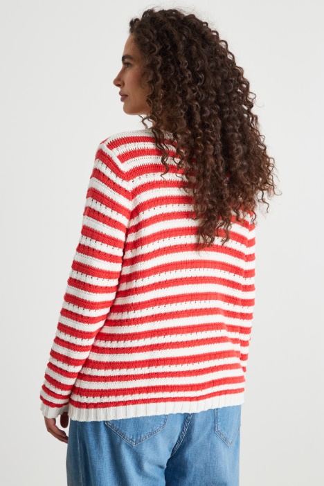 Maglia boxy traforata