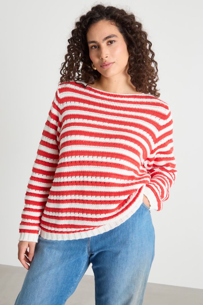 Maglia boxy traforata Intrend - 2