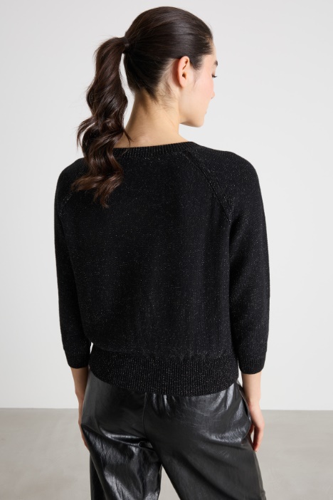 Maglia morbida con lurex