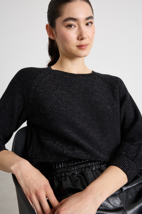 Maglia morbida con lurex