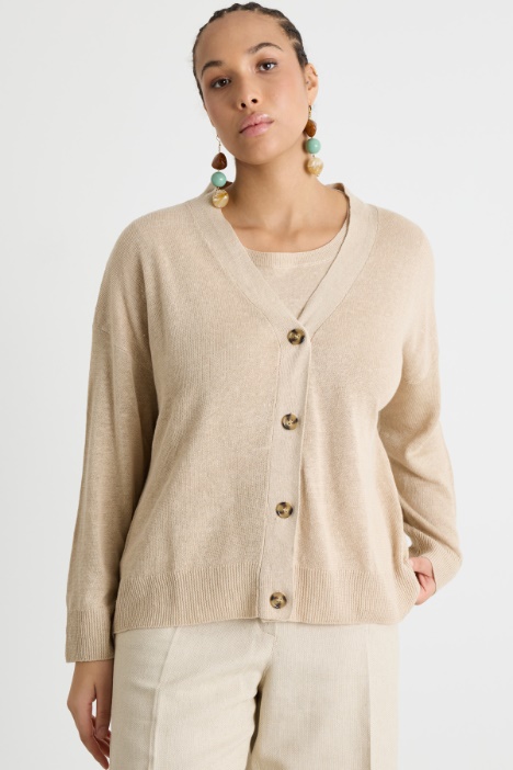 Dropped-Shoulder Cardigan Intrend