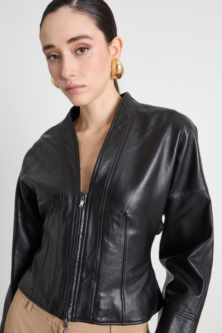 Cazadora biker entallada Intrend - 3