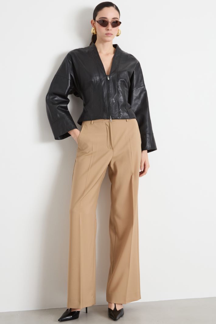 Cazadora biker entallada Intrend