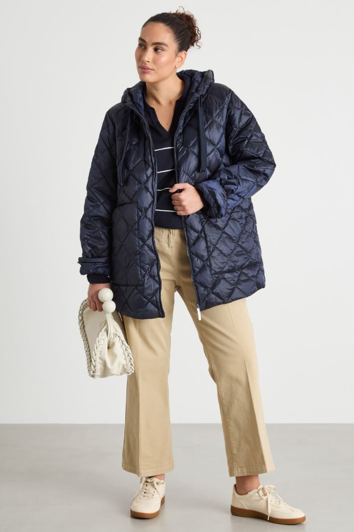 Hooded quilted jacket Intrend