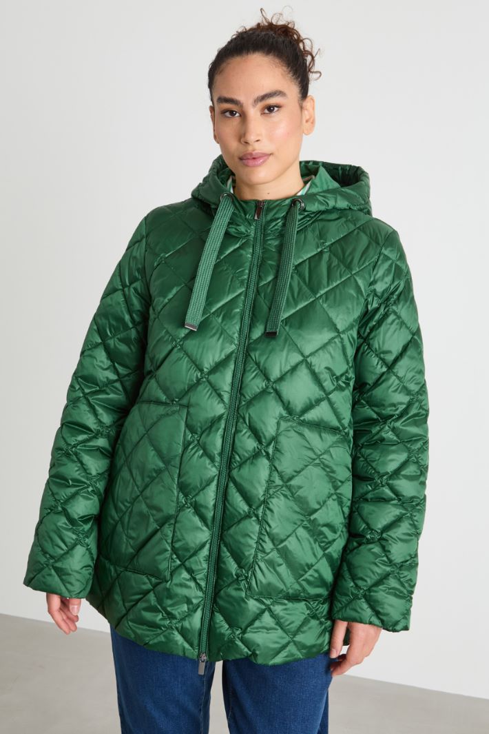 Hooded quilted jacket Intrend - 2