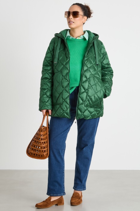 Hooded quilted jacket Intrend