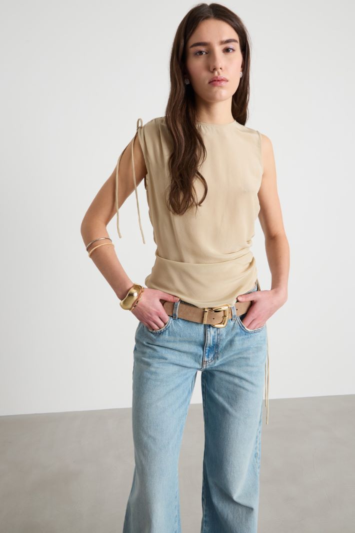 Cintura in pelle scamosciata Intrend - 3