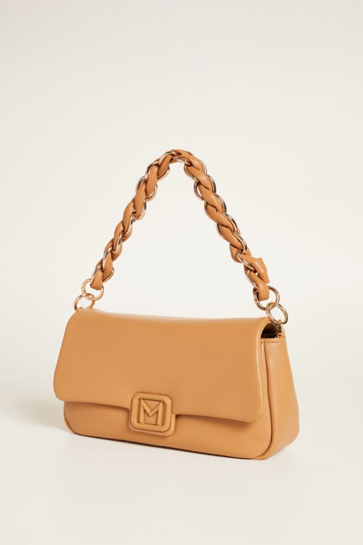 Borsa in tessuto spalmato con manico intrecciato Intrend - 2