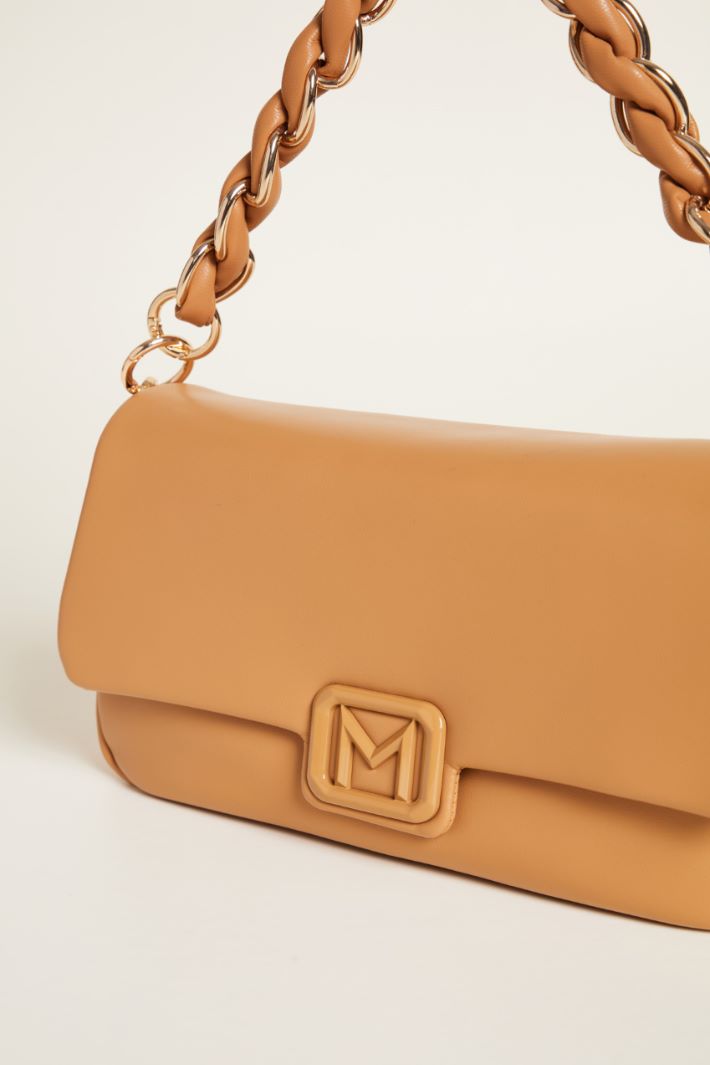 Borsa in tessuto spalmato con manico intrecciato Intrend - 4