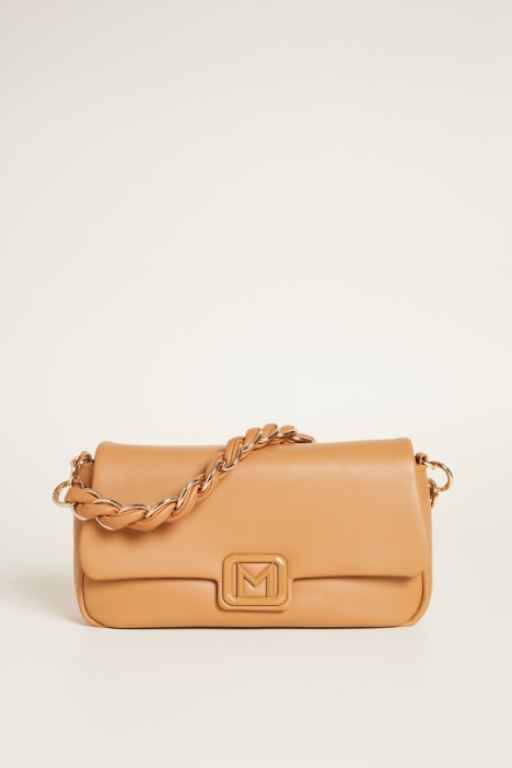 Borsa in tessuto spalmato con manico intrecciato Intrend