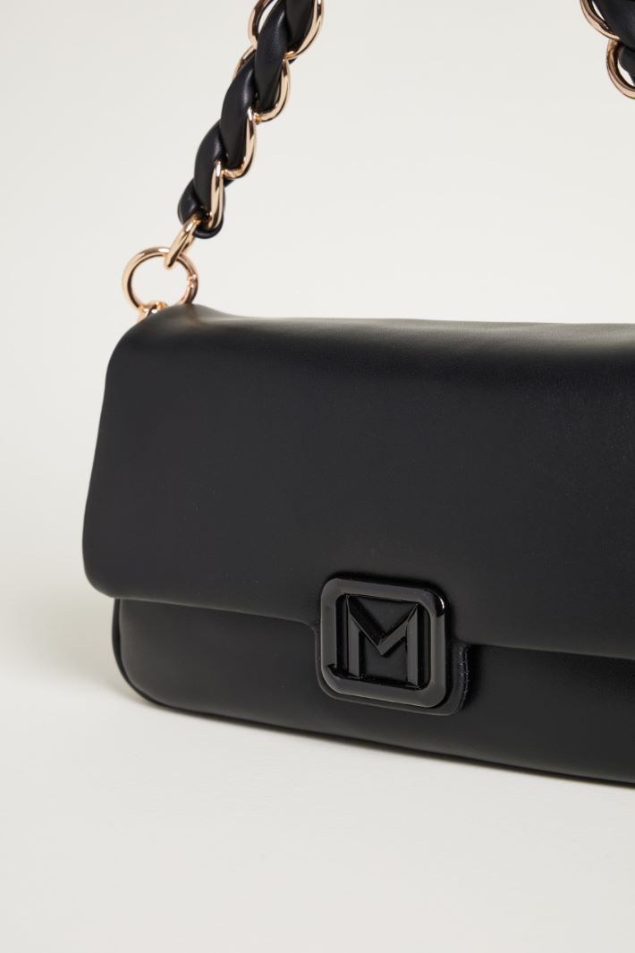 Coated fabric bag with plaited handle Intrend - 4