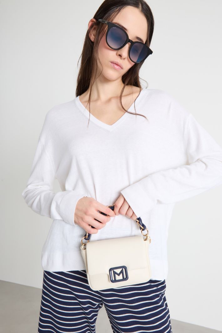 Borsa imbottita in tessuto spalmato Intrend - 5