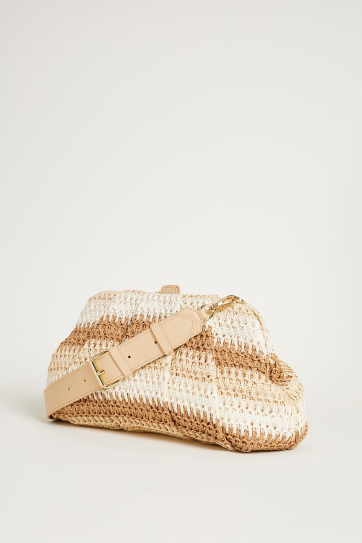 Multicolour raffia-effect bag Intrend - 2