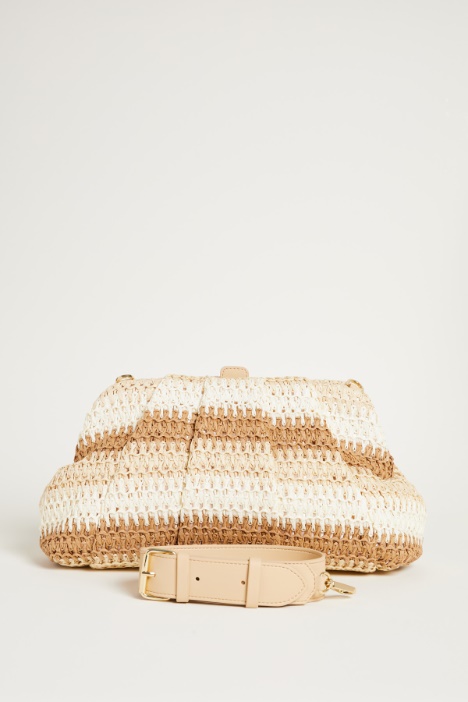 Bolso efecto rafia multicolor