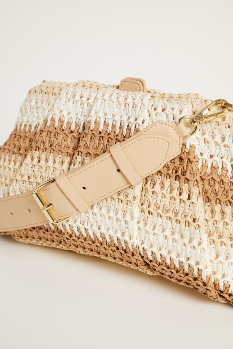 Bolso efecto rafia multicolor