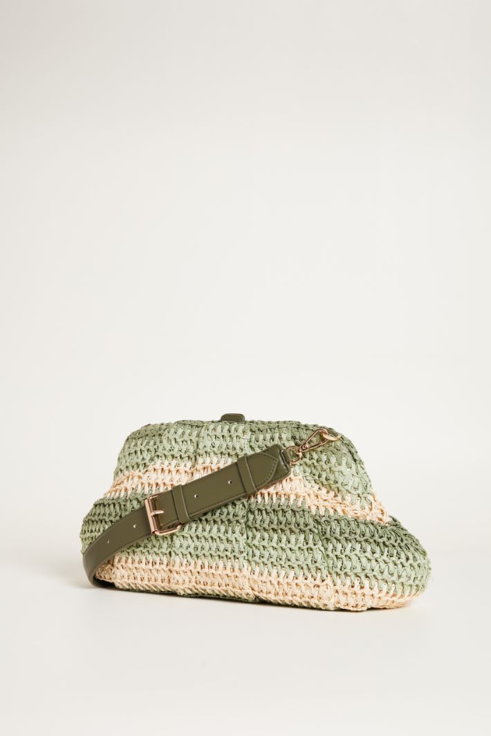 Multicolour raffia-effect bag Intrend - 2