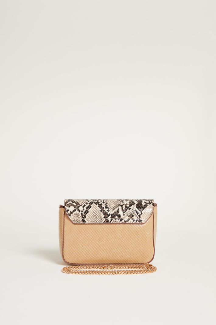 Mini bag in tessuto spalmato stampa pitone Intrend - 3