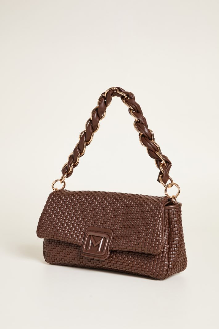 Borsa in tessuto spalmato intrecciato Intrend - 2